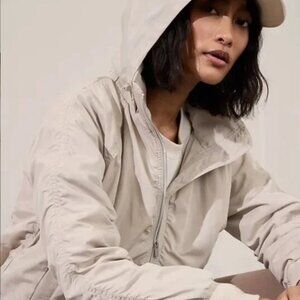 NWT Athleta Jetset Bomber Abalone Jacket Size Extra Small XS